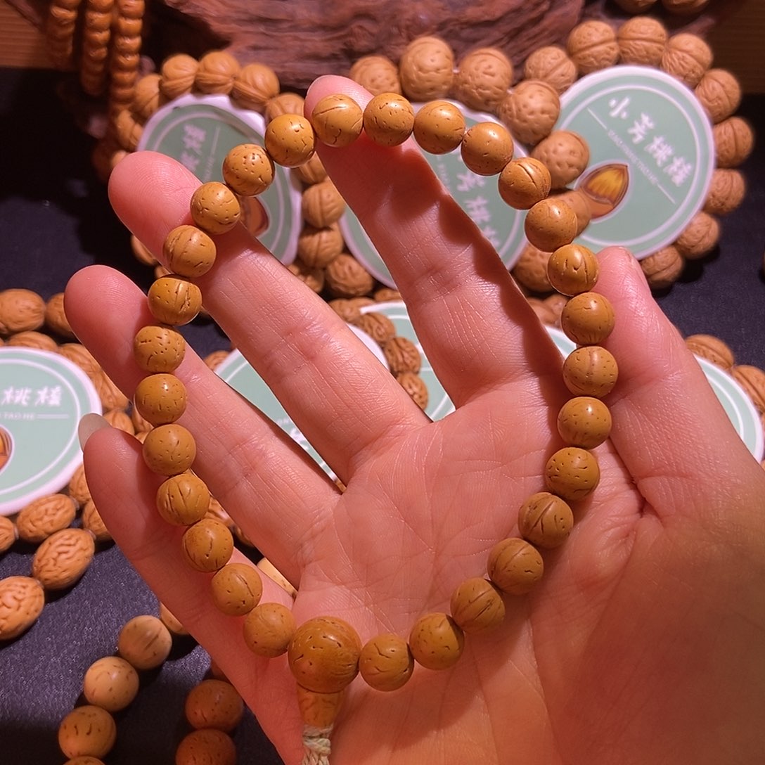 手串桃核桃核光珠手持闪购6