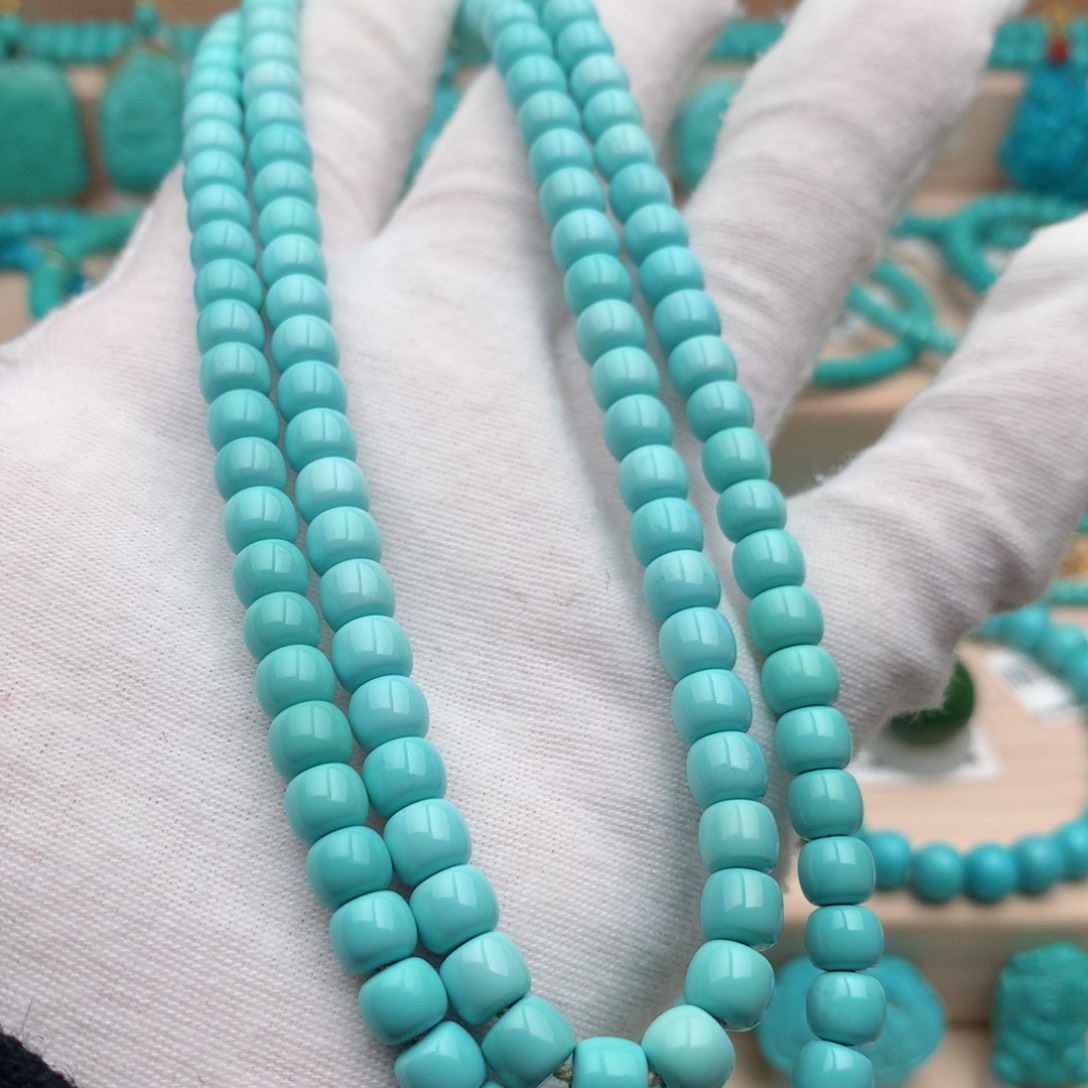 绿松石未镶嵌珠宝奇石6mm