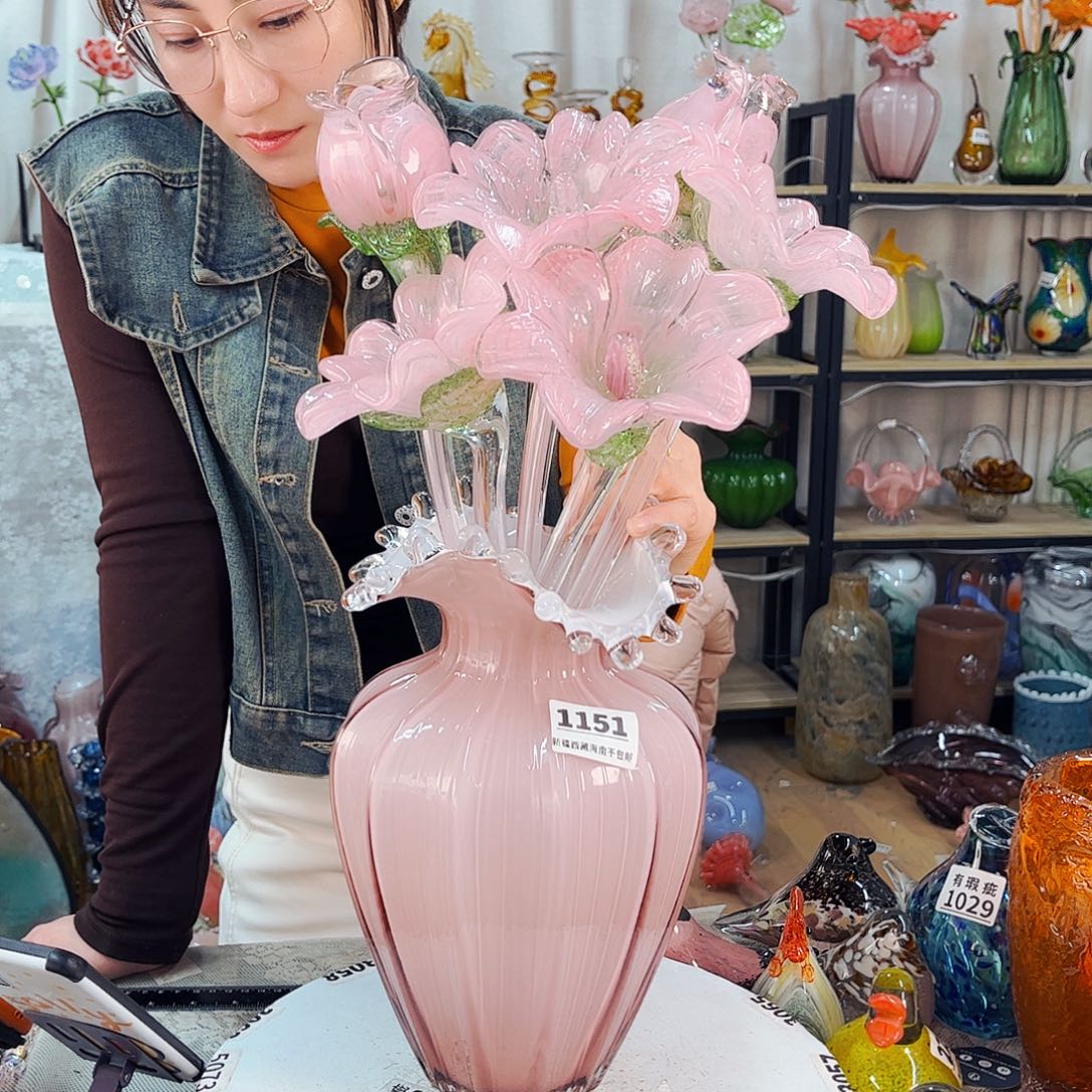 昊***贝6花1瓶家悦花瓶摆件