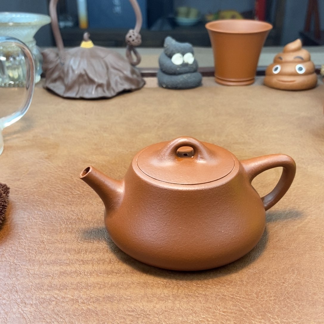 紫砂茶壶柱瓢紫砂壶