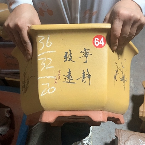 紫砂花盆手工制作