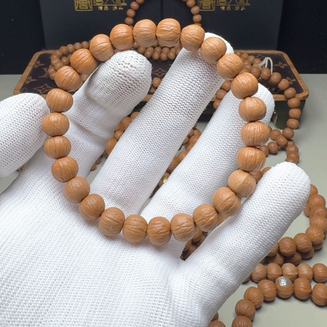 猴头核桃手串10大尺寸南瓜，不同尺颗颗瑕疵