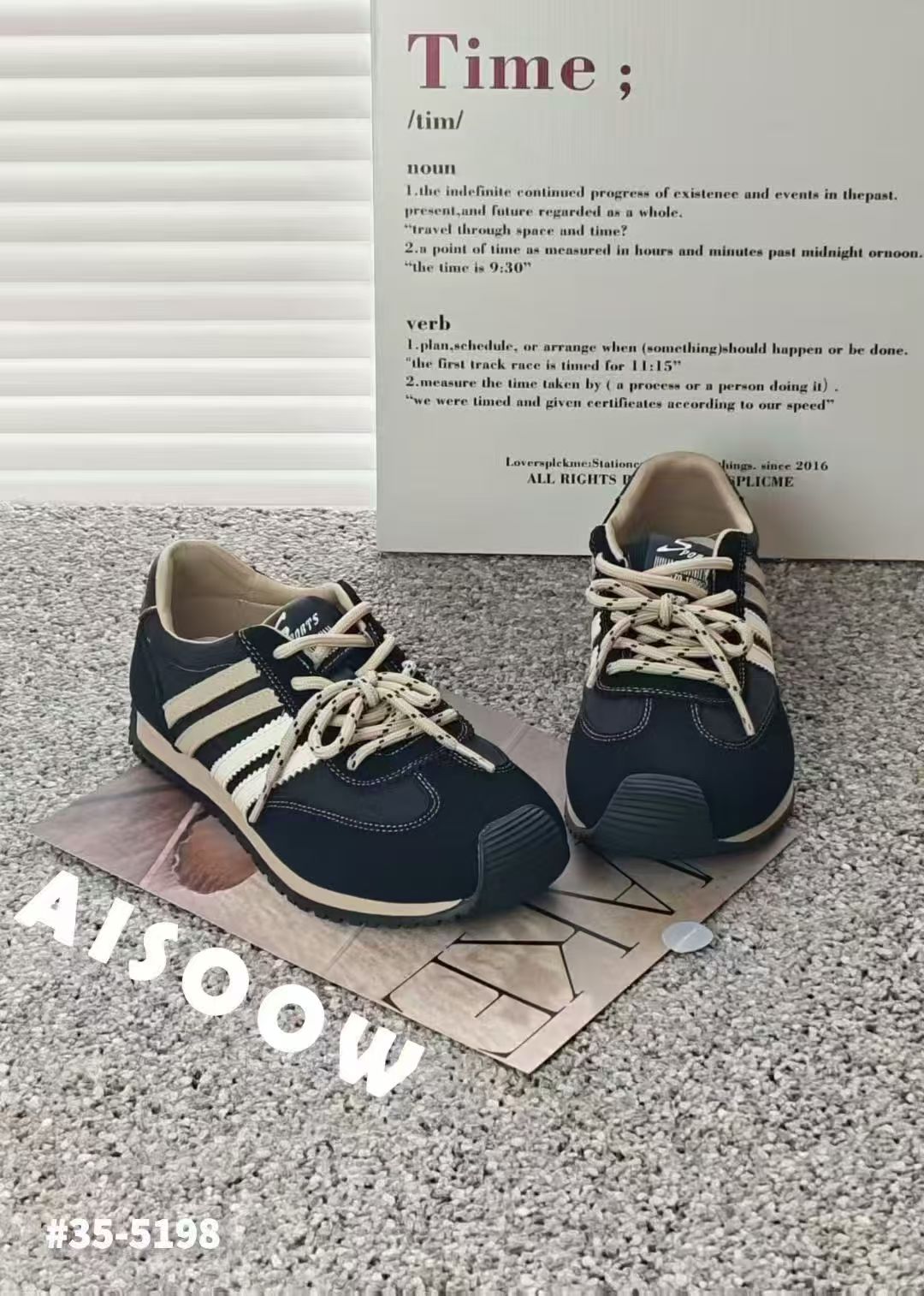 德训鞋女复古休闲百搭平底运动休闲鞋秋冬季新款