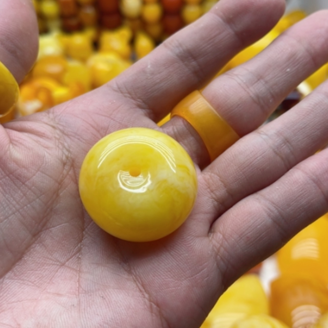 【闪购商品】蜜蜡手链未镶嵌蜜蜡平安扣