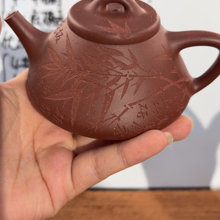 紫砂茶壶宜兴原矿底槽青