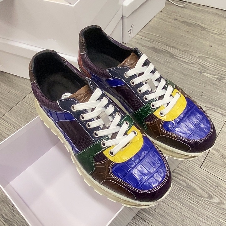 41码男士鳄鱼皮男鞋