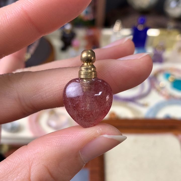 葡萄石未镶嵌香水精油瓶