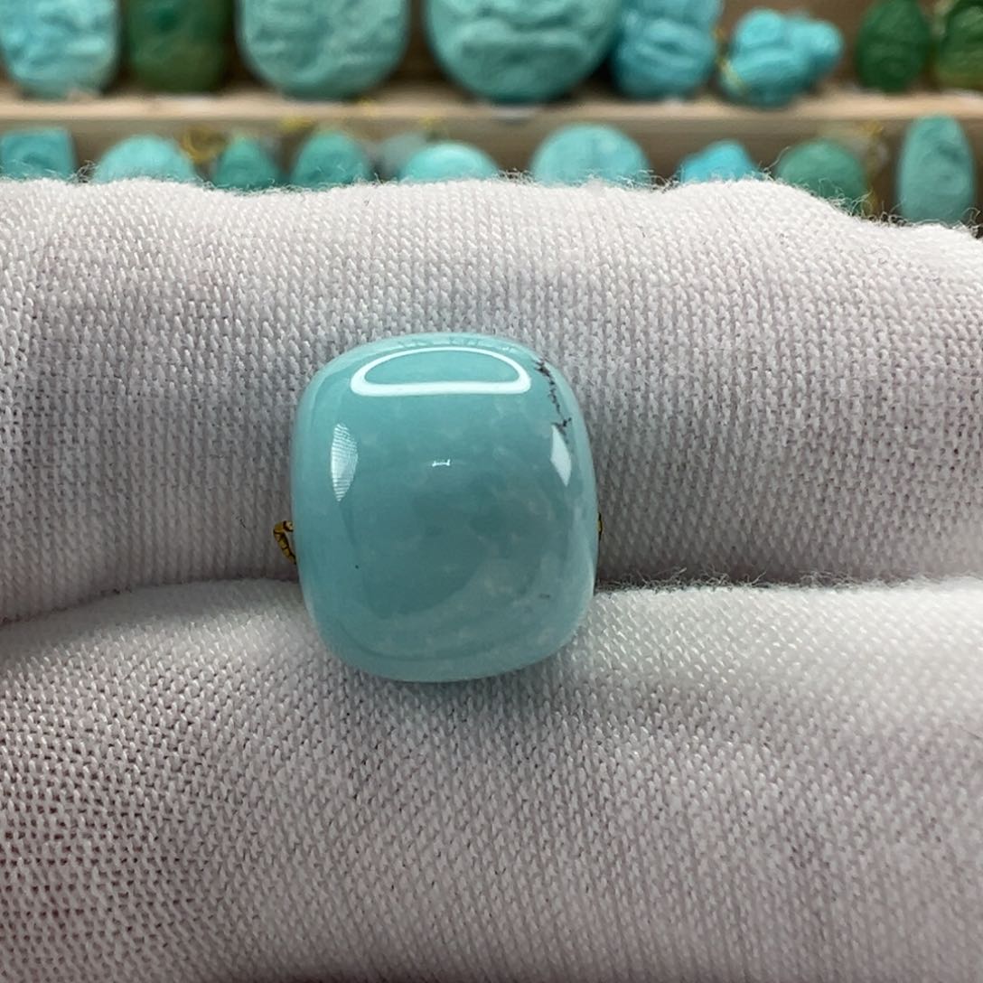 未镶嵌绿松石老型珠12.1x10.5mm