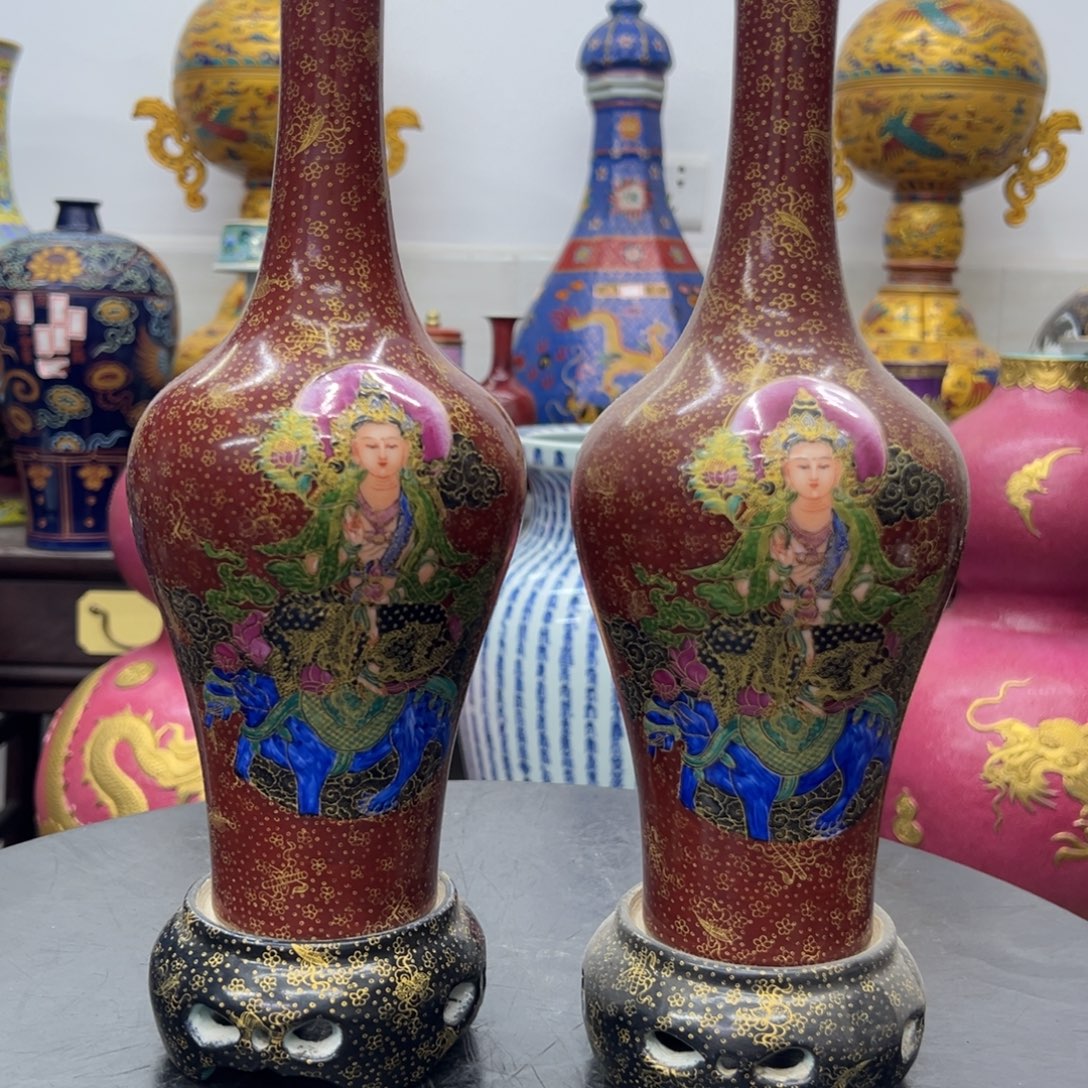 用***6精美陶瓷摆件立件