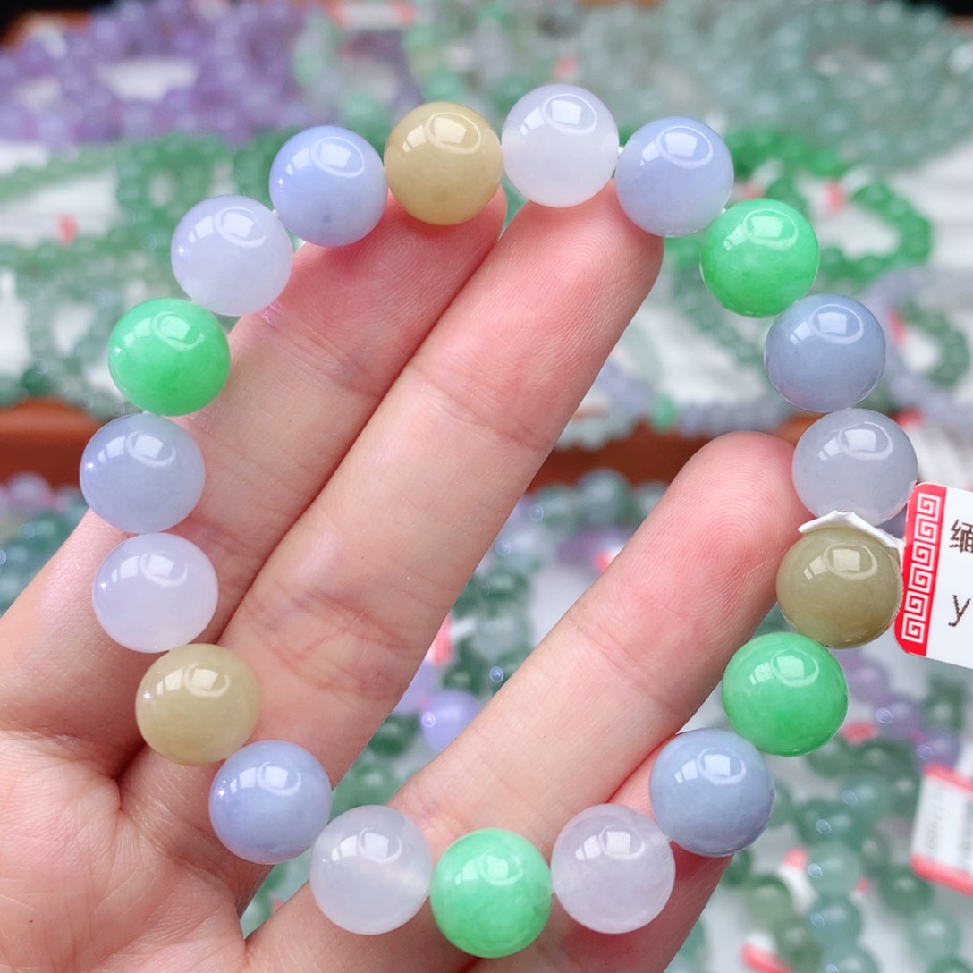 翡翠手链未镶嵌翡翠10mm