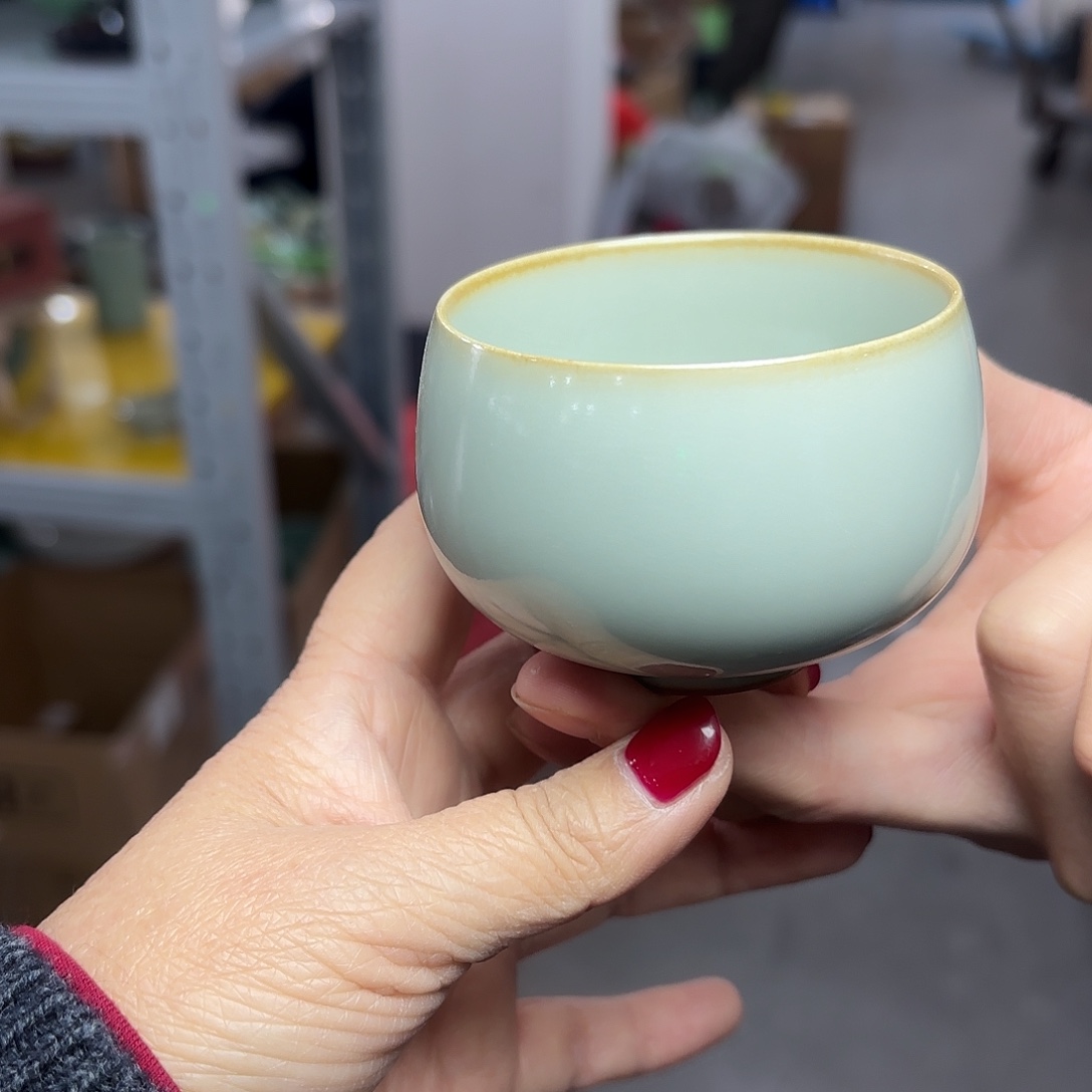 龙泉云间青瓷小米茶器