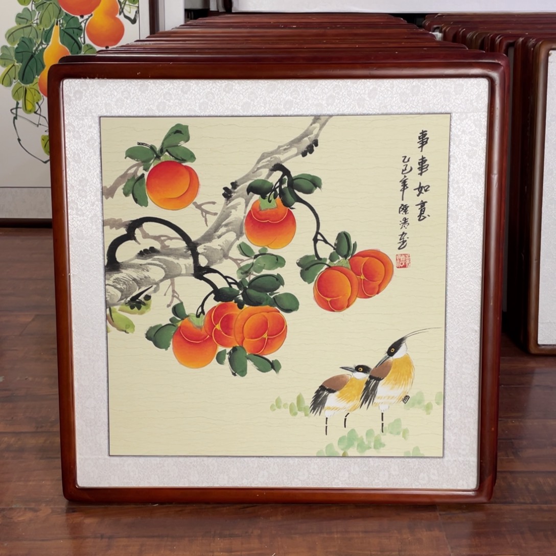 国画带框尺寸63*63厘米