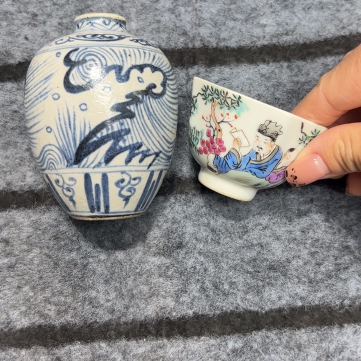 故***白陶摆件景德镇陶瓷杯/碟