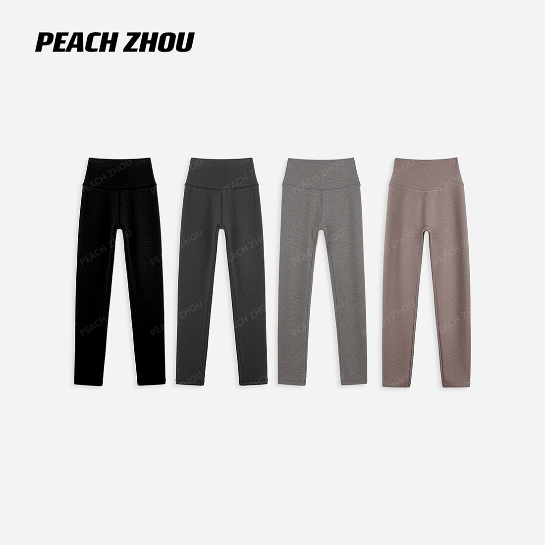 『PEACHZHOU』羊绒软壳弹力外穿登山打底裤基础修身休闲紧身鲨鱼裤