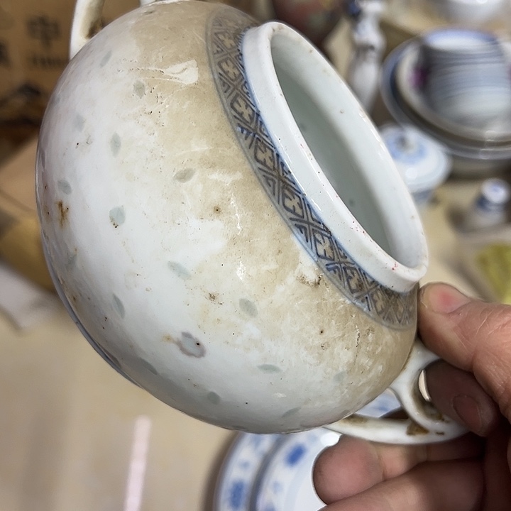 正***源陶摆件景德镇瓷器玲珑糖罐