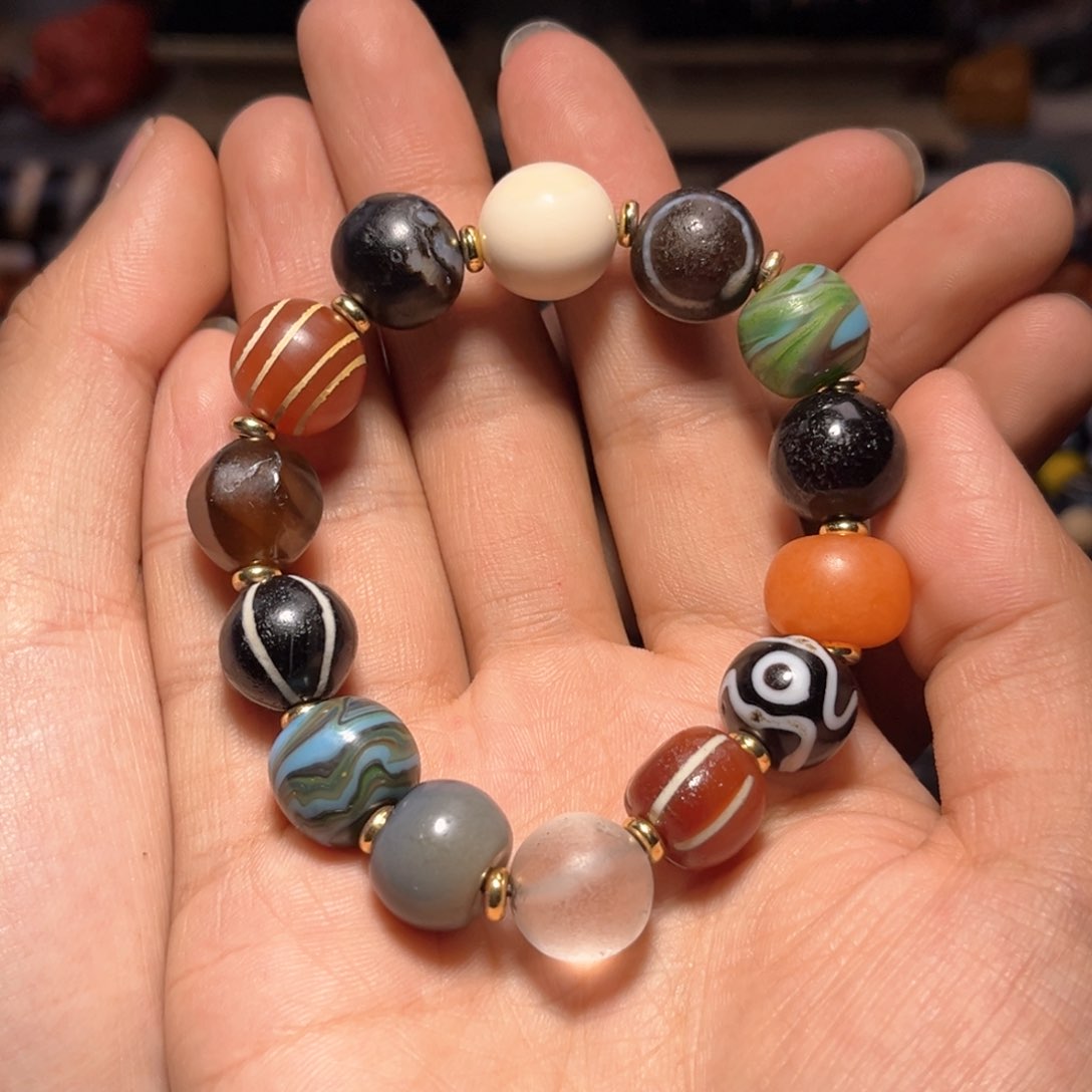 玛瑙/玉髓单珠未镶嵌