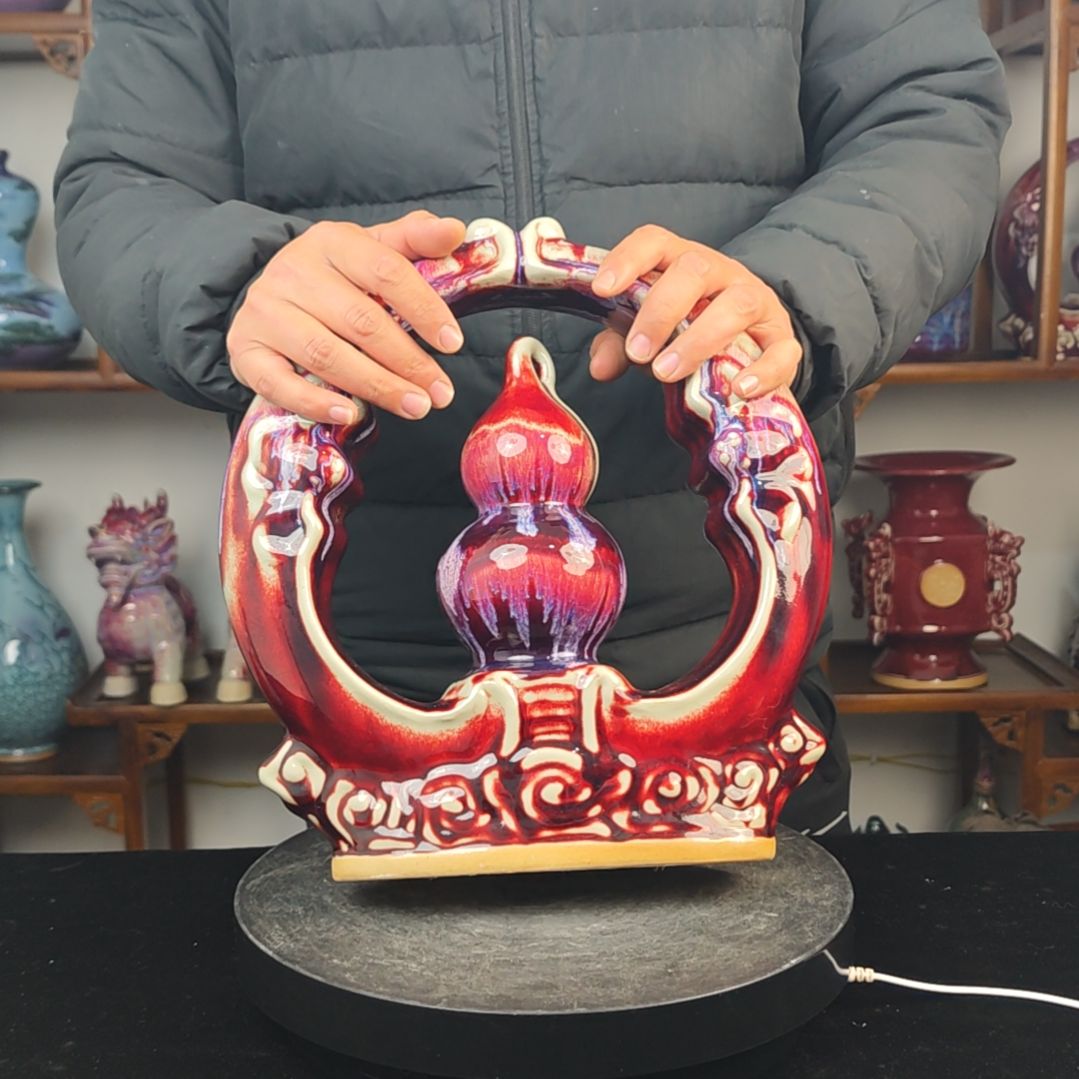 摆件神后镇钧瓷摆件