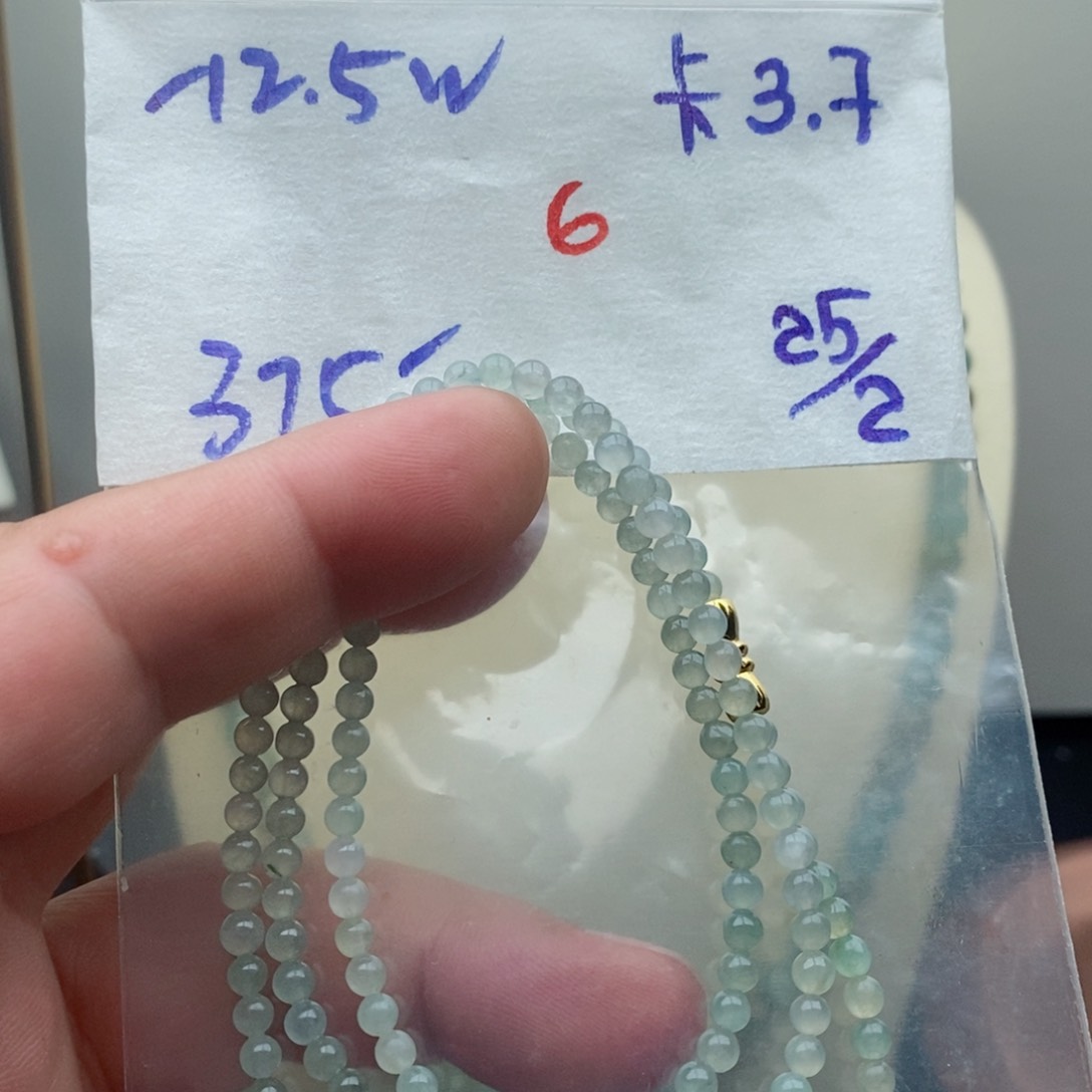 定制翡翠未镶嵌翡翠珠链