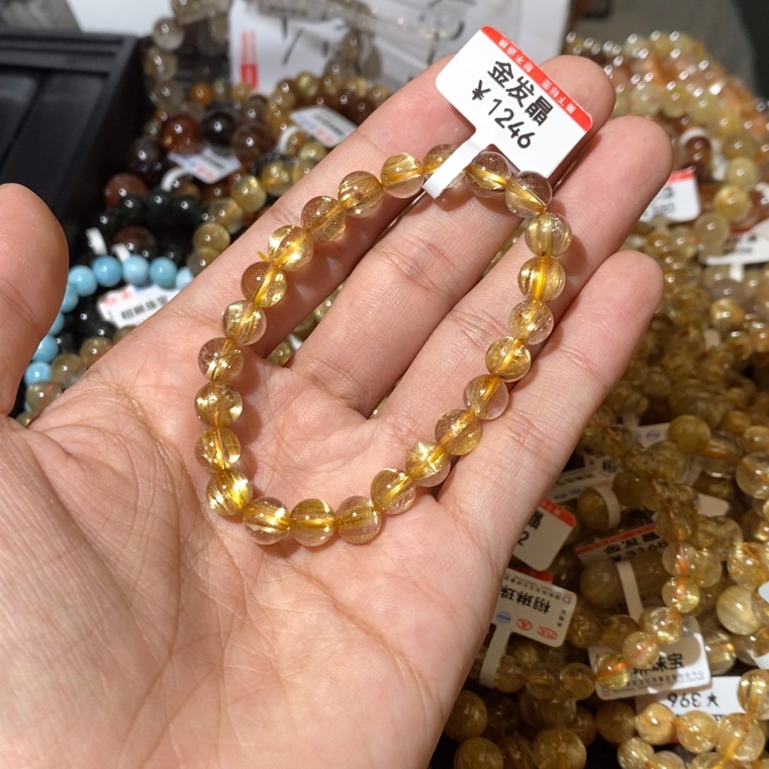 水晶手链未镶嵌一***安我