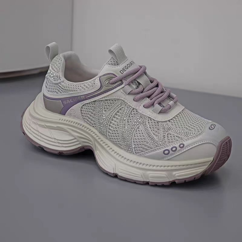 软底舒适女士女鞋时尚老爹鞋飞织运动鞋韩版老爹鞋T001