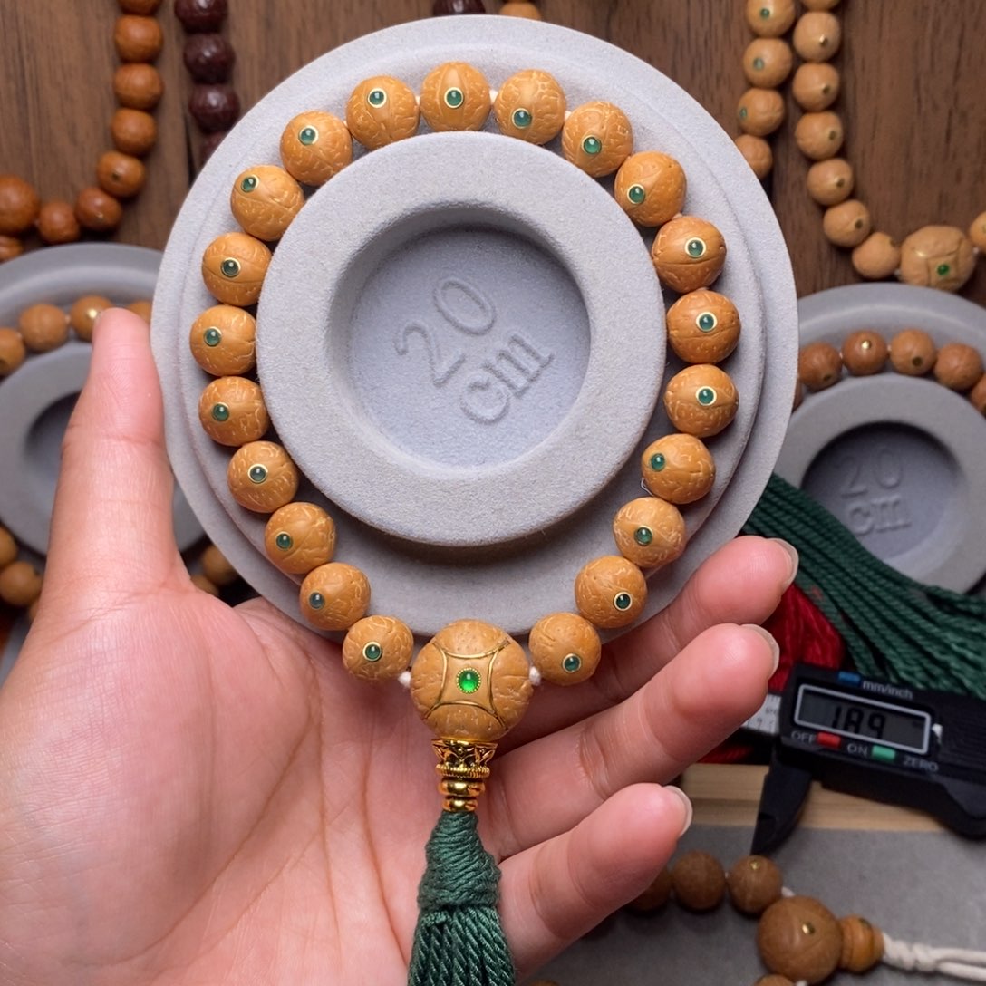 手串凤眼菩提11.5mm➕绿