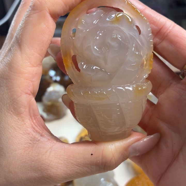 玛瑙/玉髓吊坠(不含链)未镶嵌