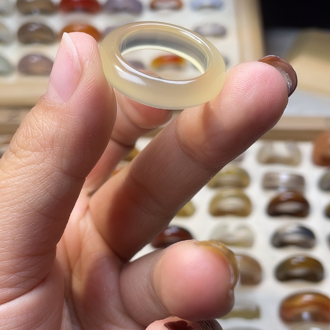 *****玛瑙/玉髓合金戒指A19港22不退换