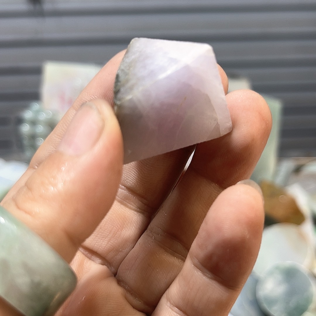 未镶嵌手链翡翠蓝***屋翡翠天然翡翠天然翡翠包工珠子四个