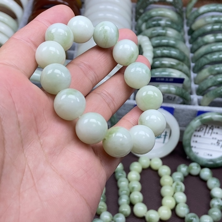 蛇纹石玉未镶嵌手链