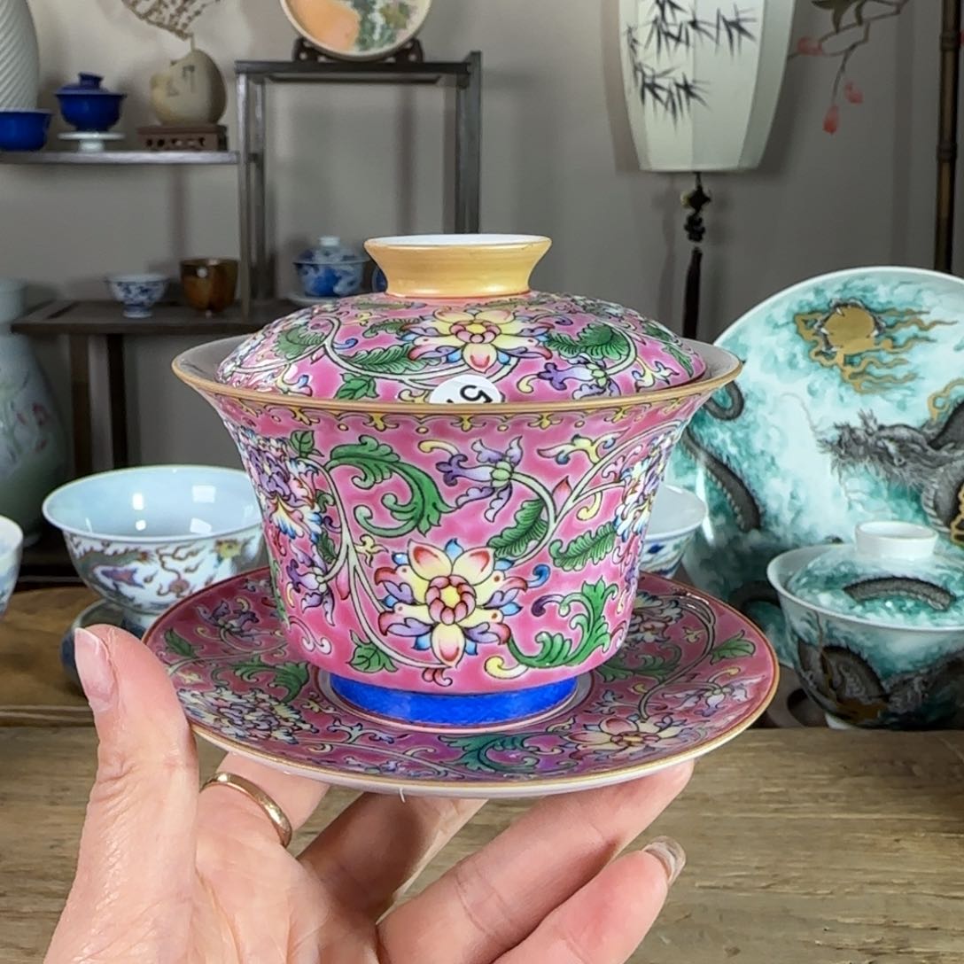 杯景德镇陶瓷柴烧多人