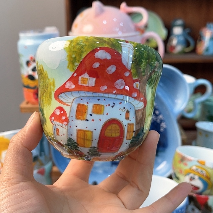 陶景德镇釉下手绘陶瓷 