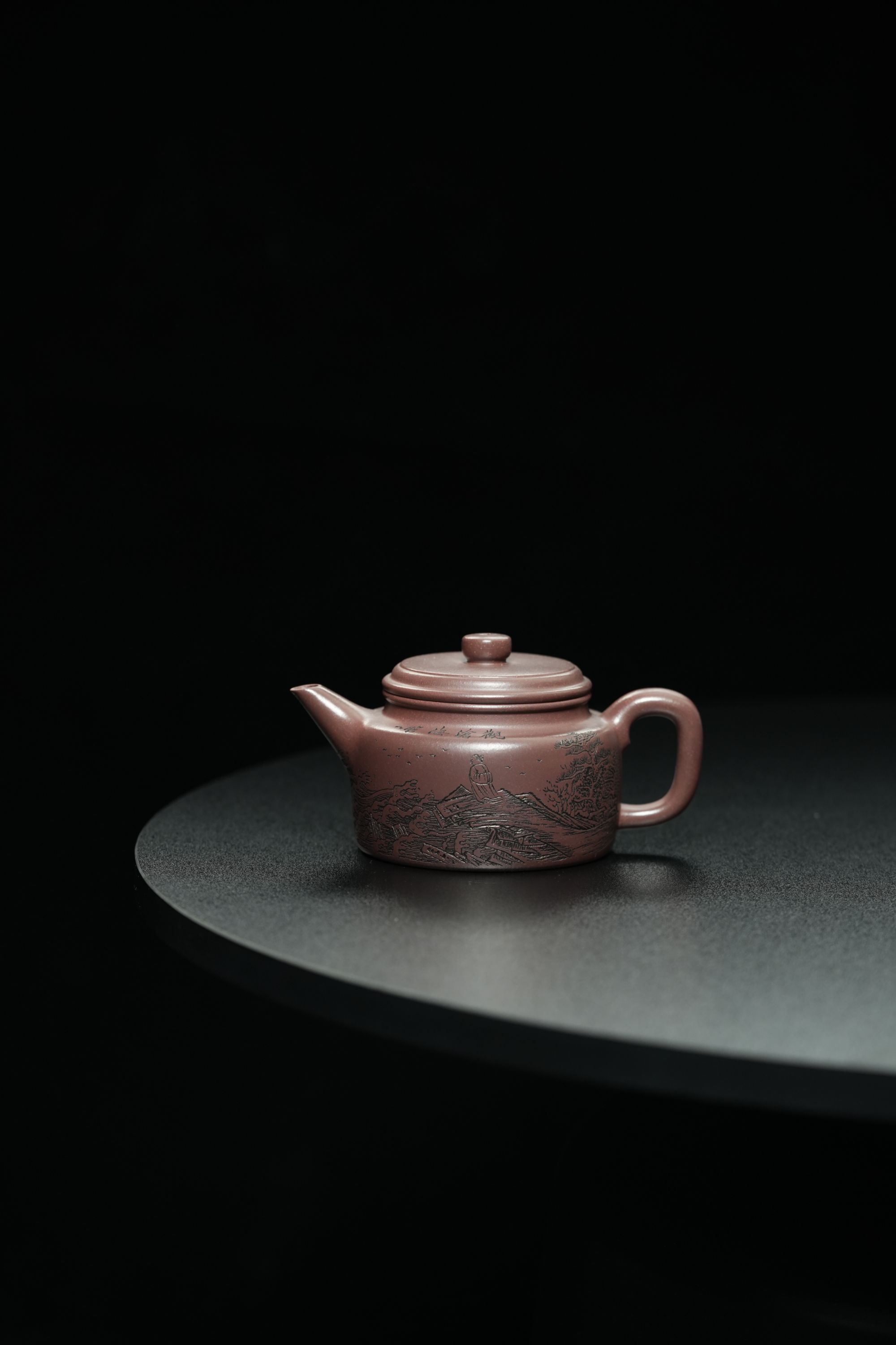 50.HZY天青[剑流德钟]宜兴原矿手工紫砂壶