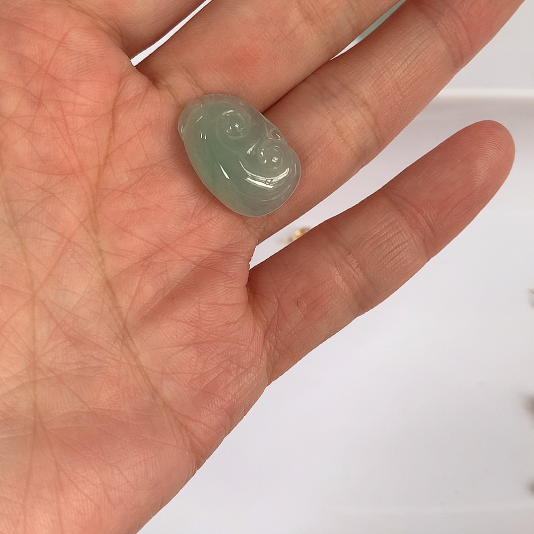 翡翠颈饰未镶嵌菠***?扣头