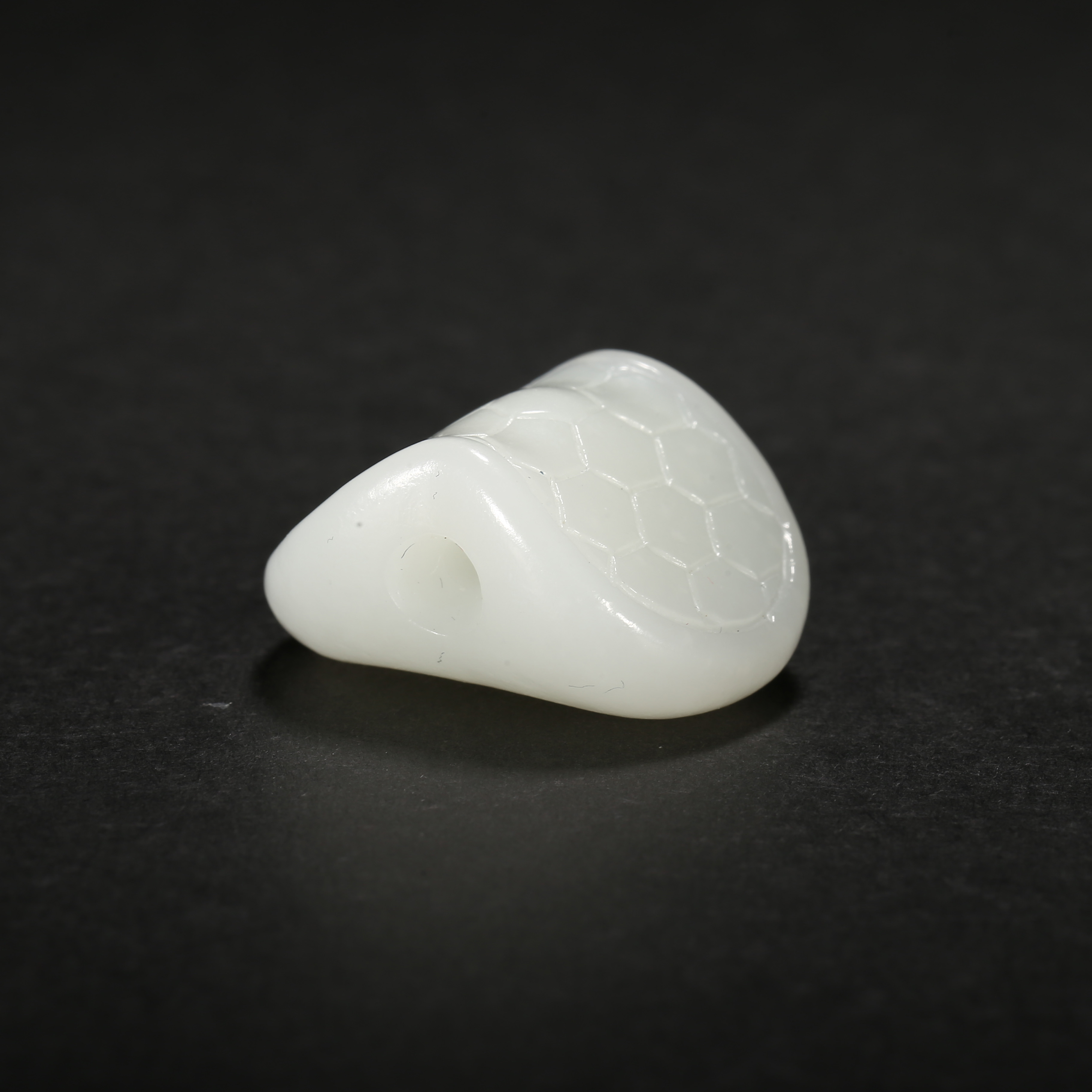清代*白玉龟甲/06LGR0177/和田玉【北京文博】