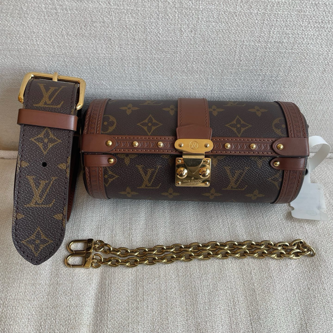 95新 LouisVuitton/路易威登 97新-双肩带棕色老花巴比龙