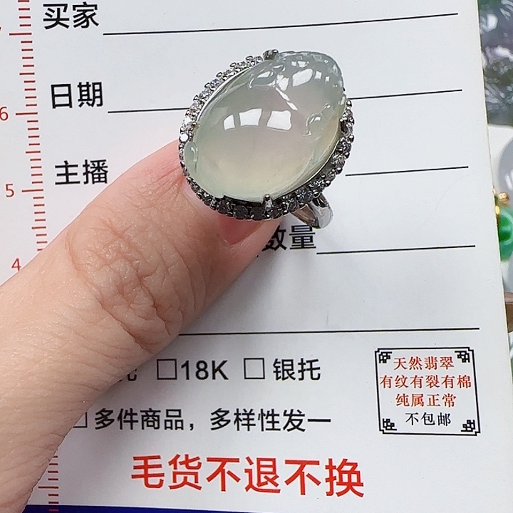 翡翠银S925镶嵌颈饰天然