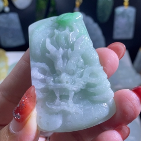 【闪购商品】颈饰未镶嵌翡翠龙牌
