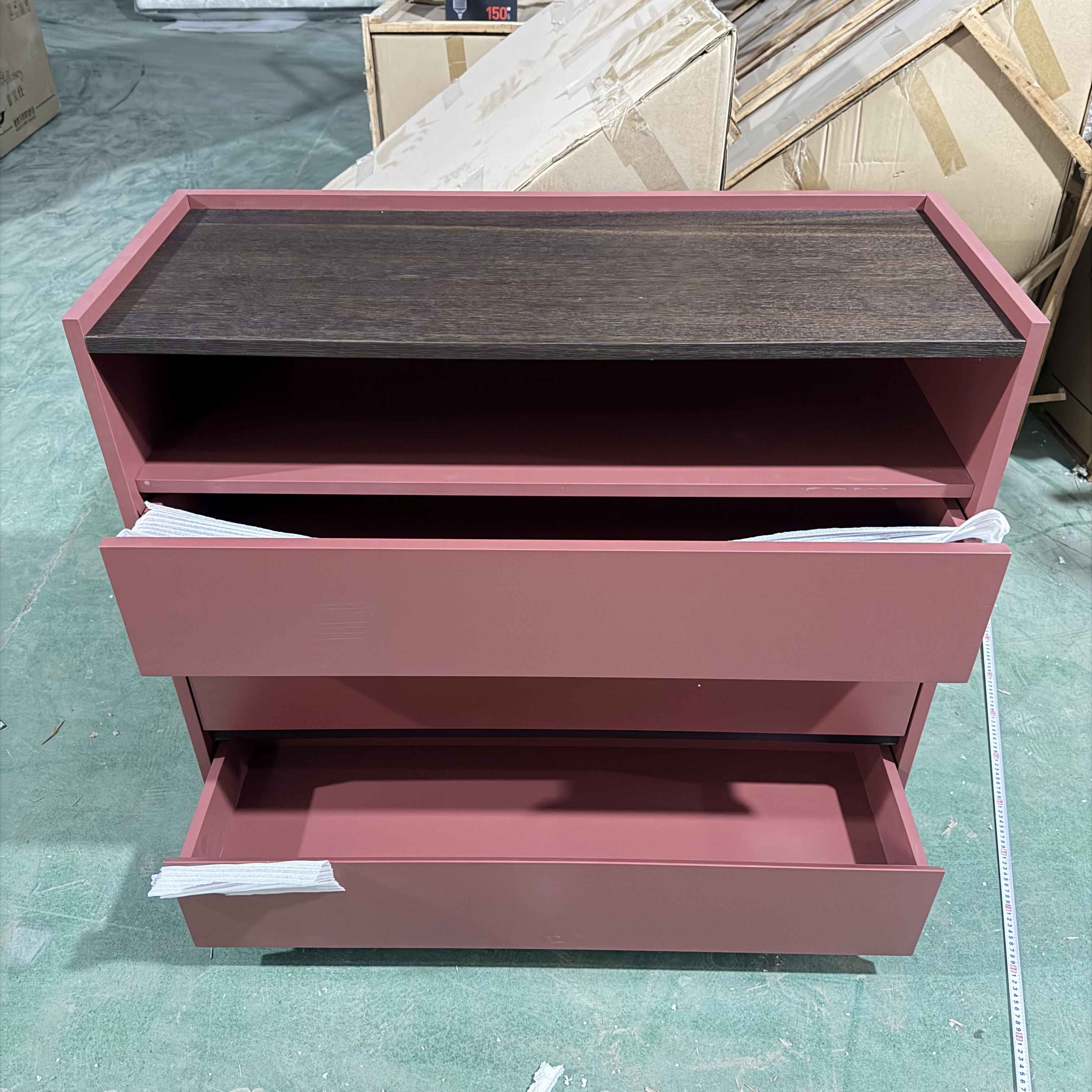 AXSG09-现代家用简约风格粉色斗柜（100*40*86.5）