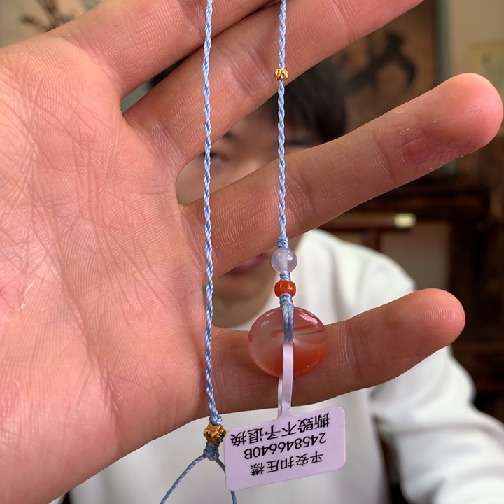 南红玛瑙未镶嵌手串平安扣手绳