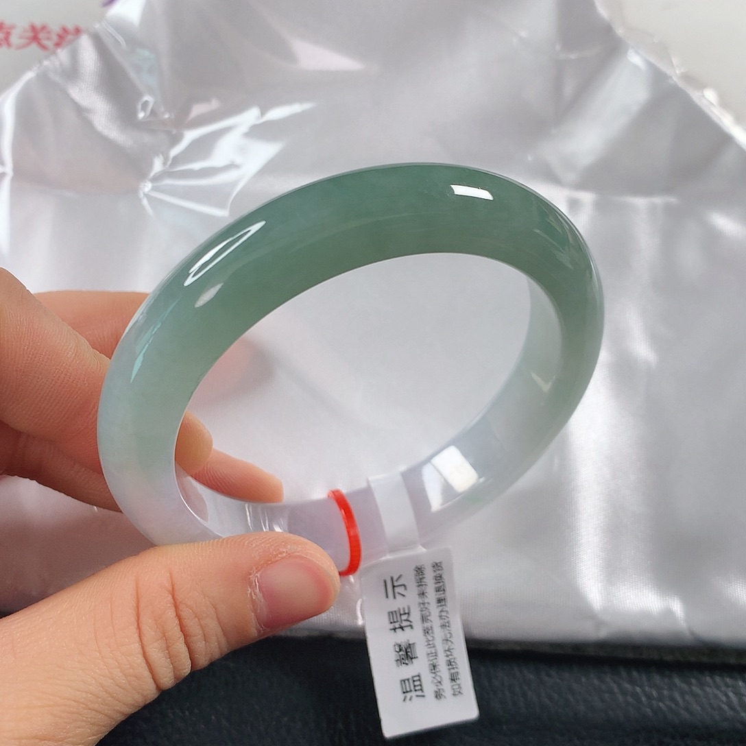 翡翠手镯未镶嵌 正圈①③④