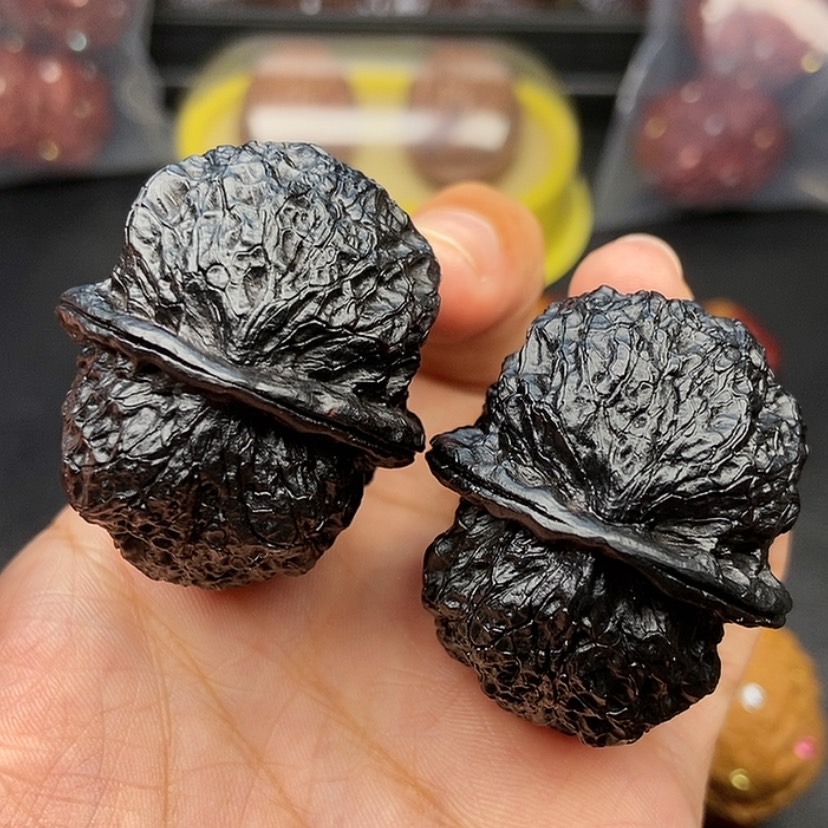 【闪购商品】把件文玩核桃41尺饕餮金蟾57.5克