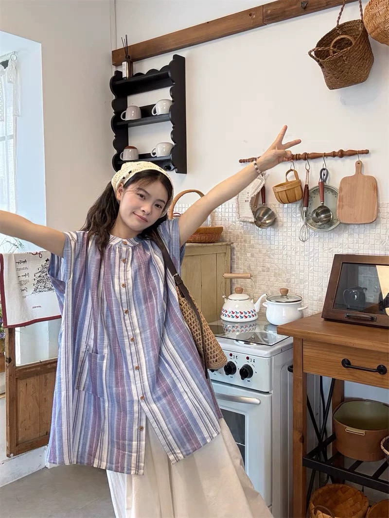 六6【000-049】日系文艺衬衫裤子裙子合集 图片仅供参考