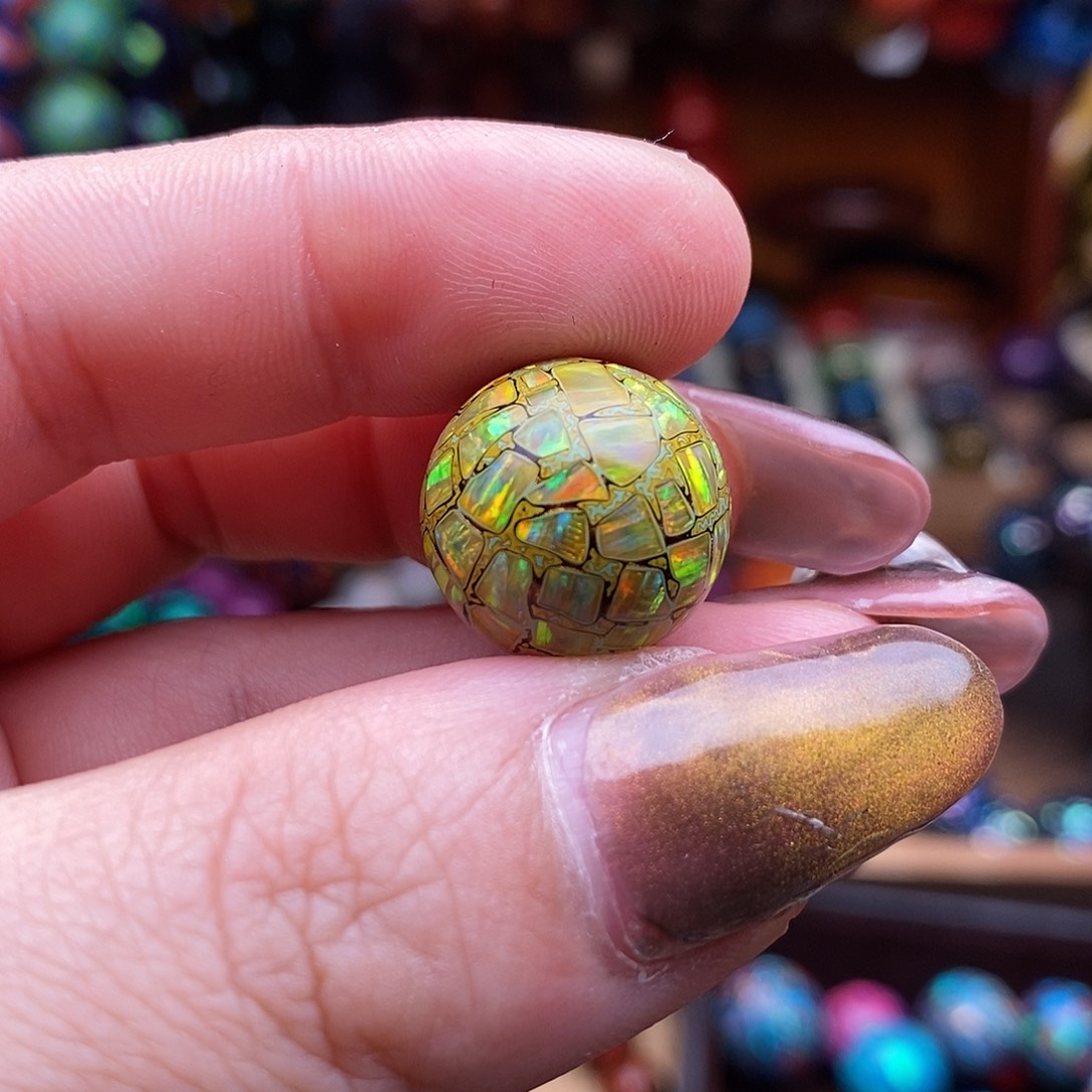 兆大漆珠15mm爆闪欧单颗