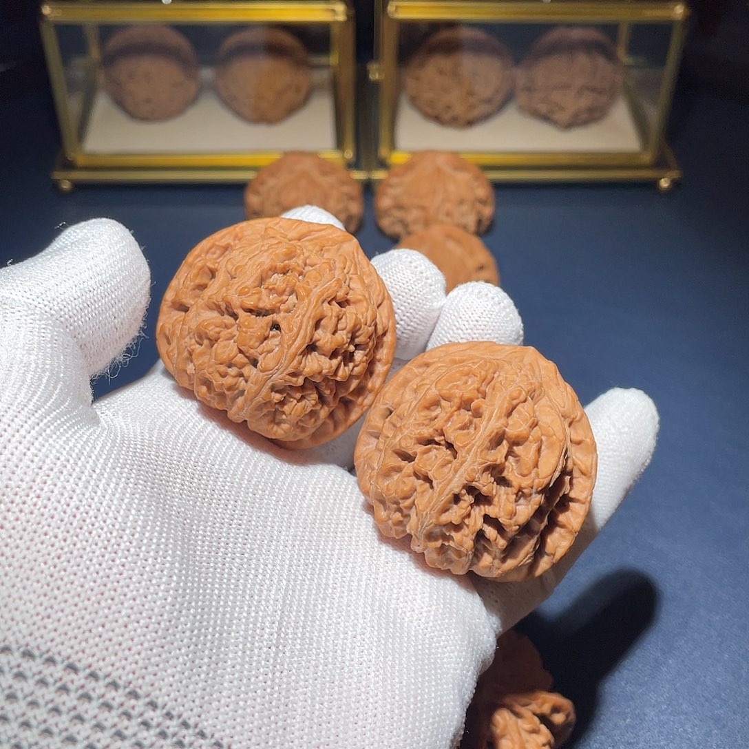 文玩核桃把件44平谷粗筋