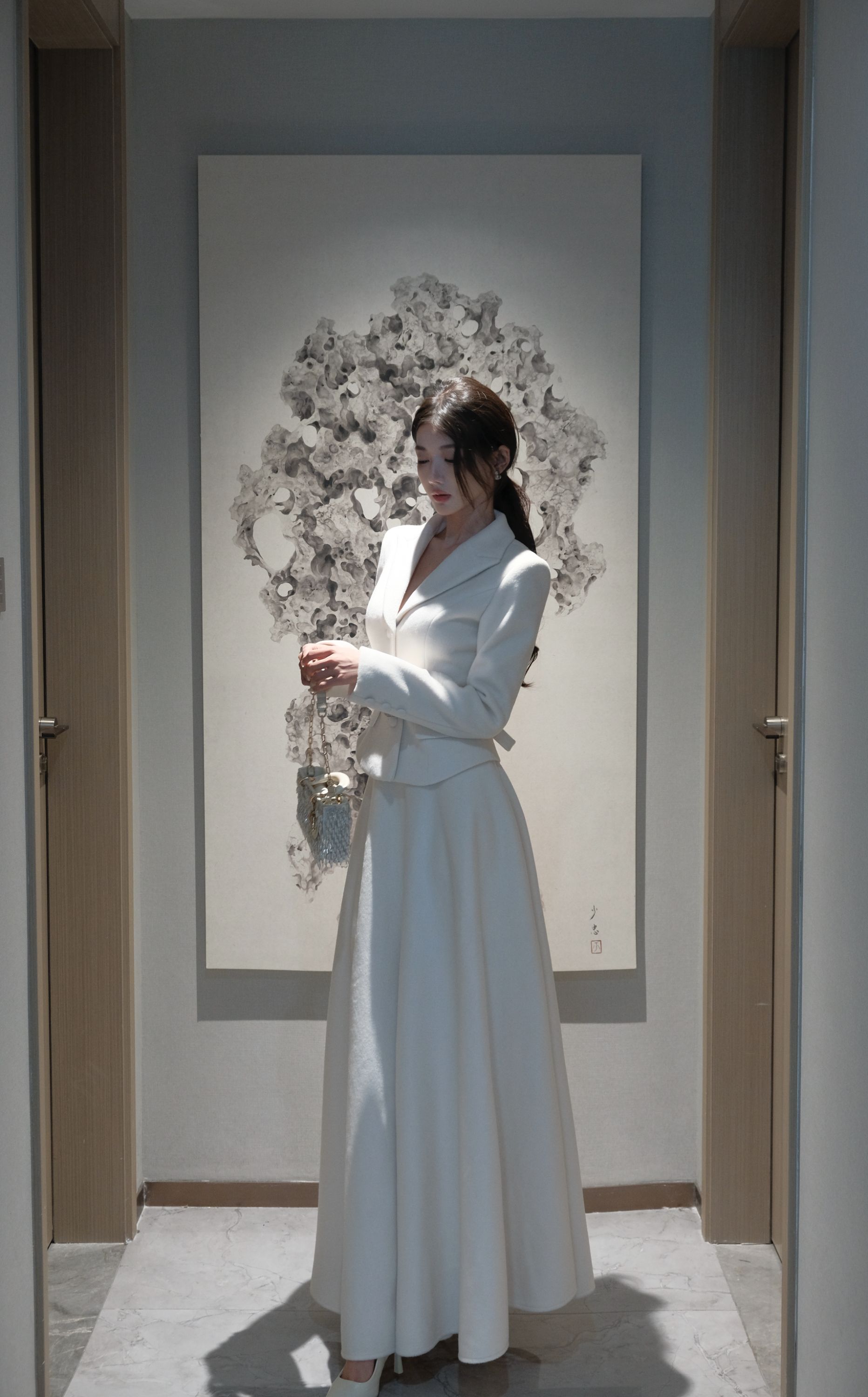 现货春日部【香阀世家】轻奢白色小众高级感显瘦气质外套01212