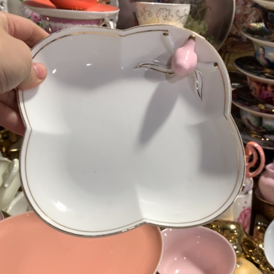 瓷片微瑕陶瓷处理介意请慎拍16.5厘米