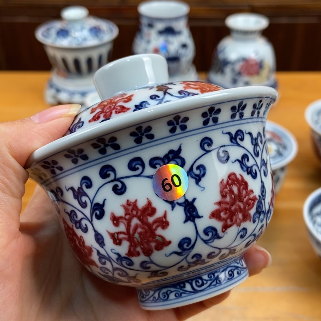 手绘现代茶具非古董