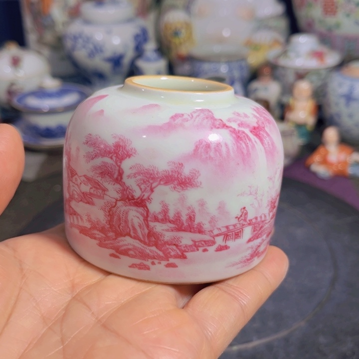 紫砂茶叶罐粉彩888888888888