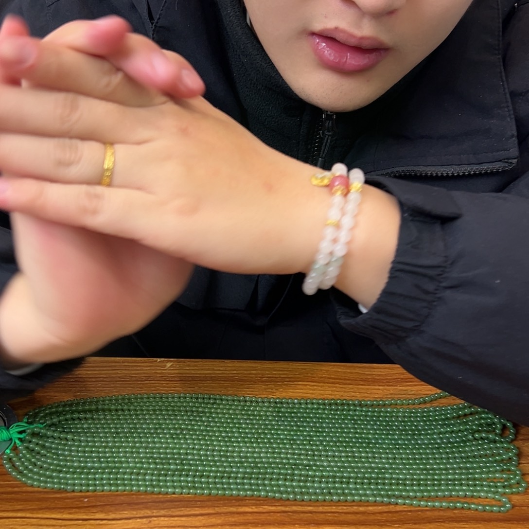 石英质玉（金丝玉）未镶嵌手串手串-580445