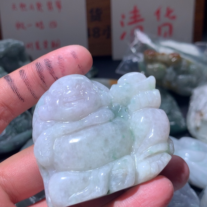 翡翠未镶嵌颈饰保真天然a货翡翠